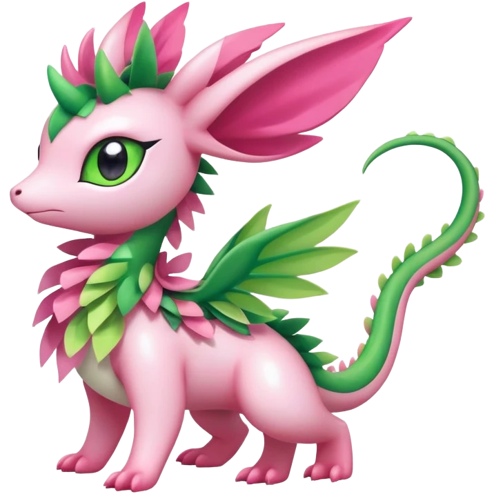 Shiny Exotic Cute Majestic Ethereal Sparkly Flygon-Sylveon-Shaymin-Meganium-Hybrid-Creature emoji