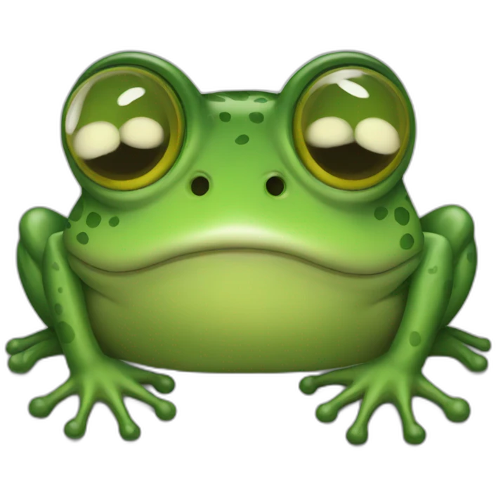 Frog lauht emoji
