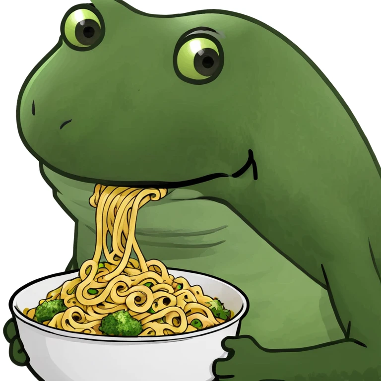 bufo eating noodles emoji