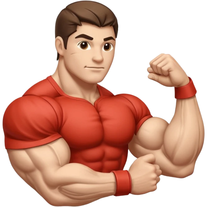 strong and detailed flexed veiny bicep emoji