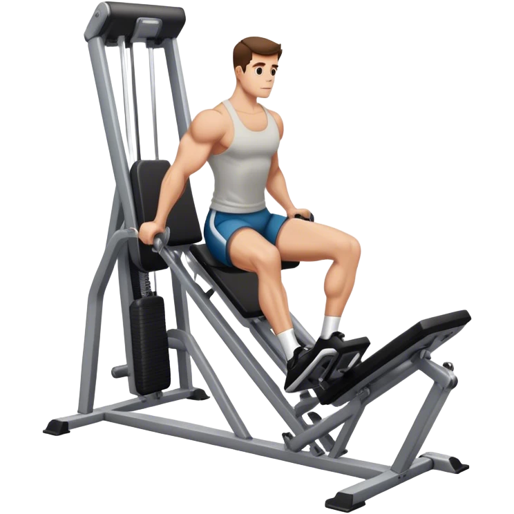 guy how to use a leg press machine emoji