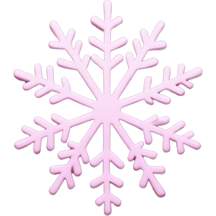 pastel pink snowflake  emoji