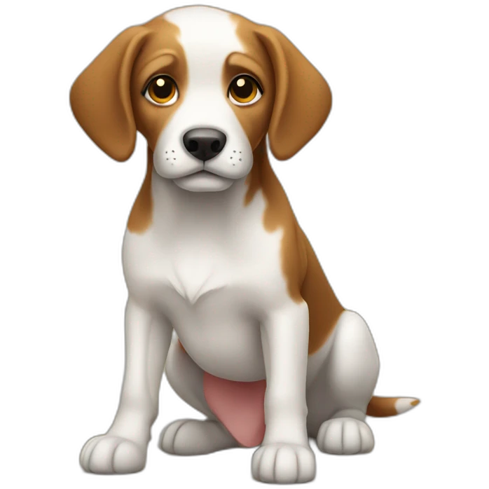 cute hunting dog emoji