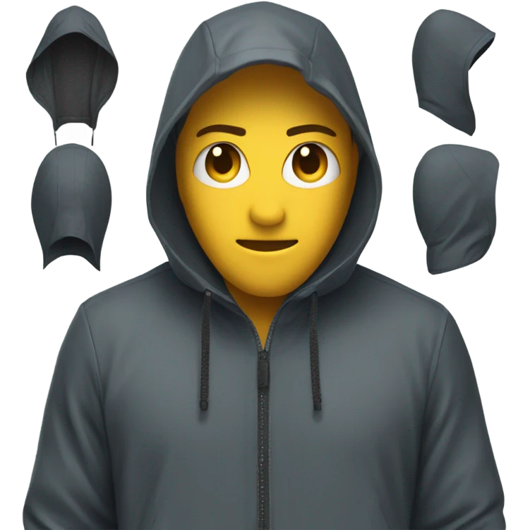 Rain hoodie emoji