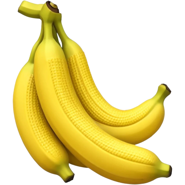 knitted fruit banana emoji