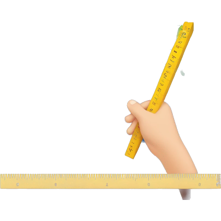 hand measuring planet earth with a ruler emoji