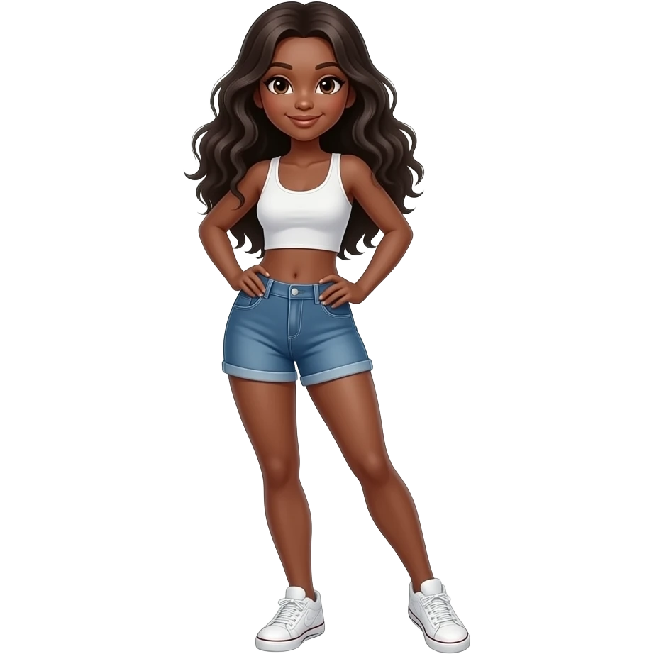 black girl dancing emoji