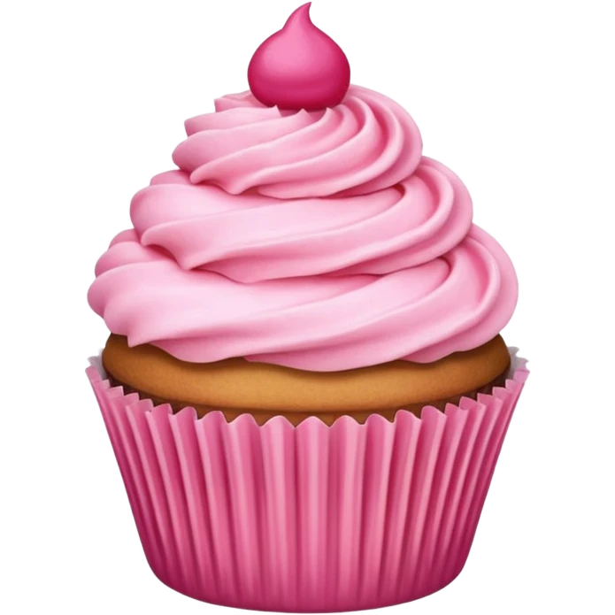 لمبرقيني Cupcake with pink icing emoji