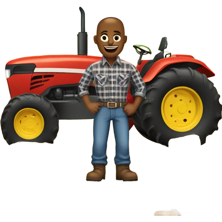 Guy on the farm emoji