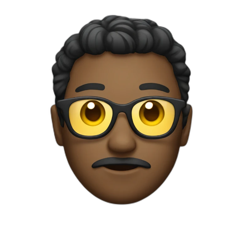Persona  con lentes  emoji