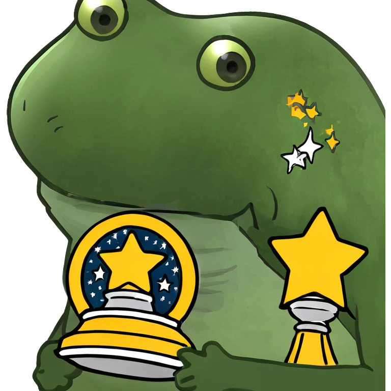 Extraterrestrial championship trophy with universe-inspired color scheme, stars and spiral galaxies embedded in the design emoji
