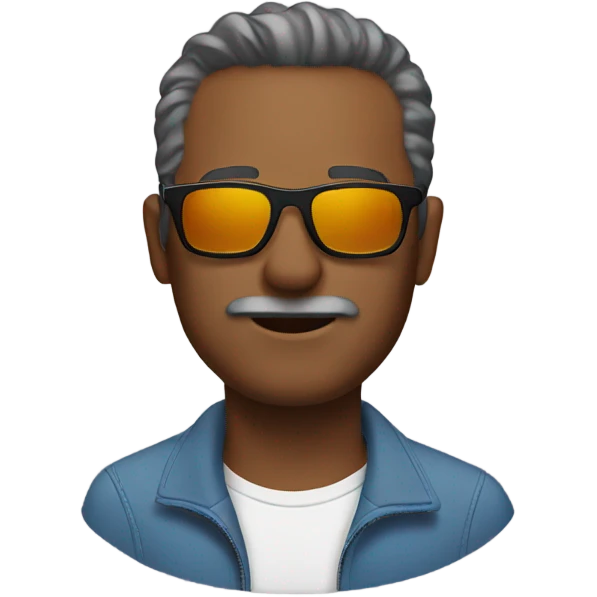 Dad with sunglasses  emoji