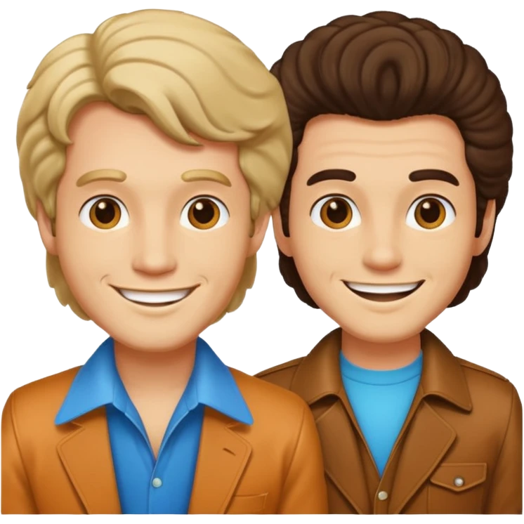 70s 80s men with hair style  emoji