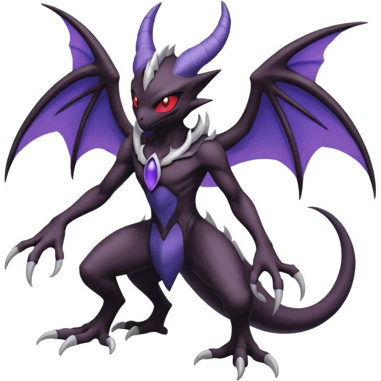 Darkrai-Lunala-Haunter-Fakémon-hybrid-creature (full body)  emoji
