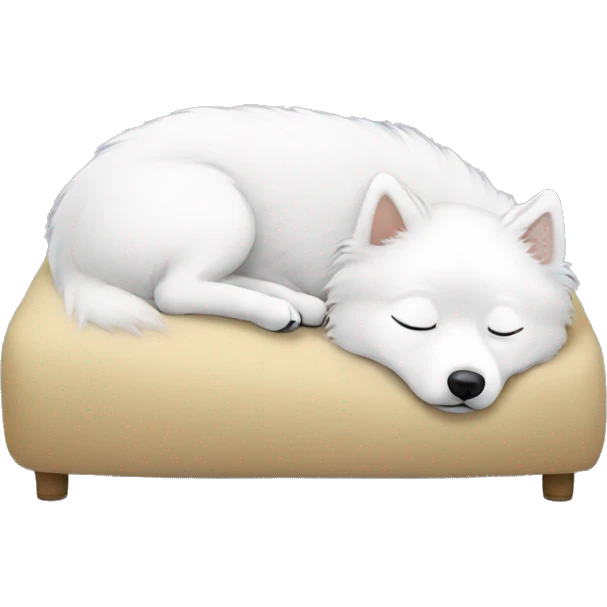 Japanese spitz sleep emoji
