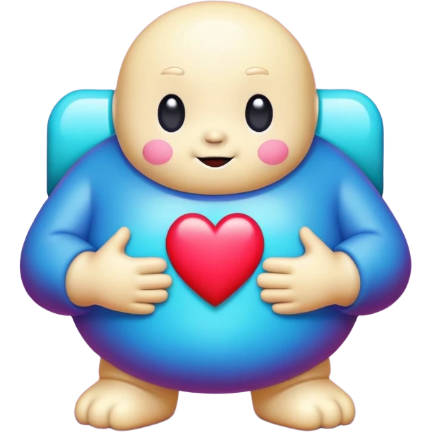 Tellytubby black heart emoji