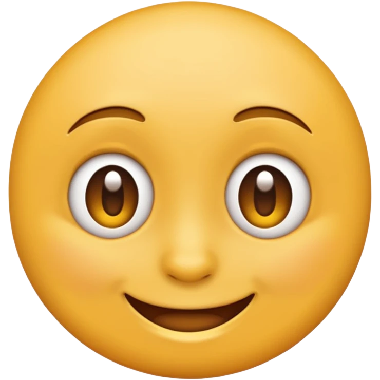 Emoji, yellow round smirking face emoji