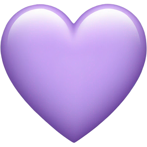 Light purple heart emoji
