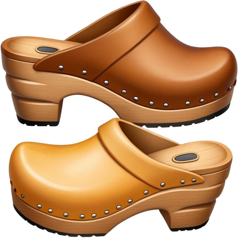 simple wooden traditional clogs emoji