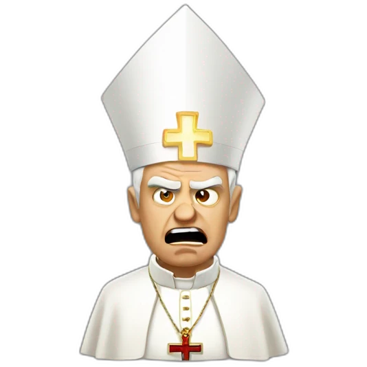 angry pope emoji