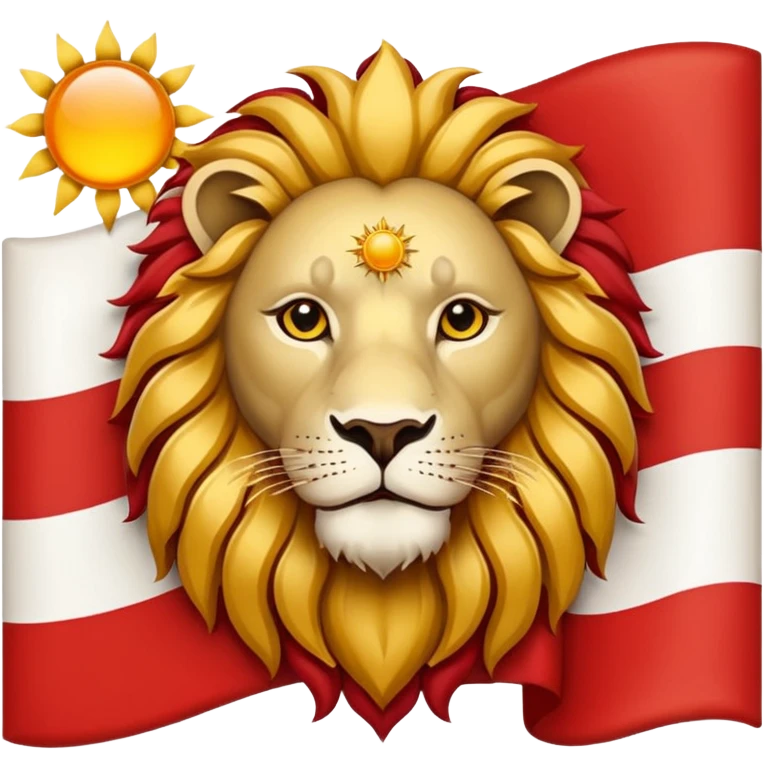 Lion and sun Persian flag emoji