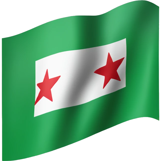 Green Syrian flag  emoji