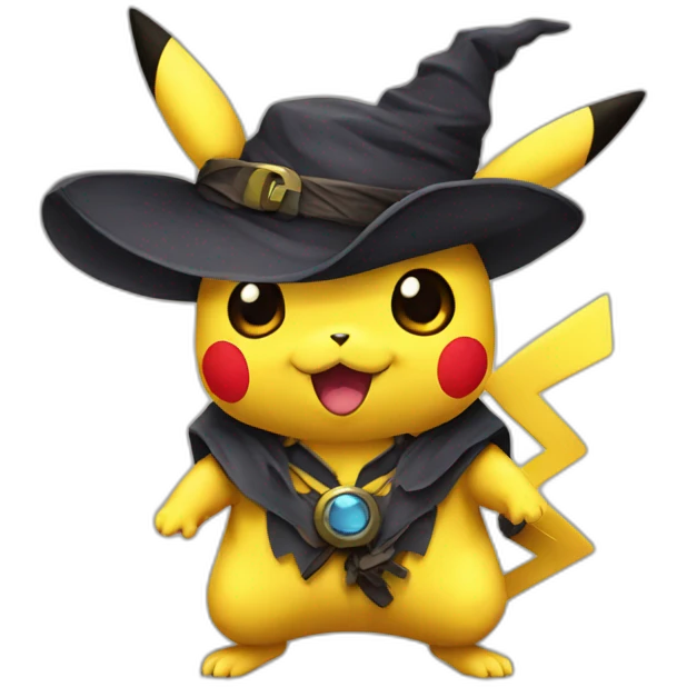 Pikachu halloween emoji