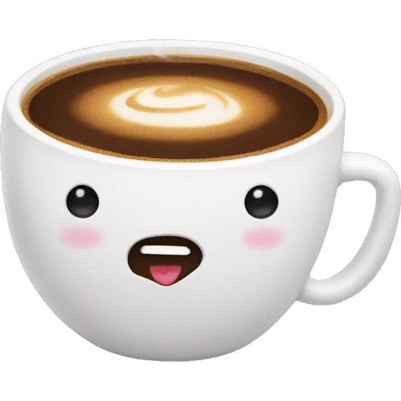 Cute coffee emoji