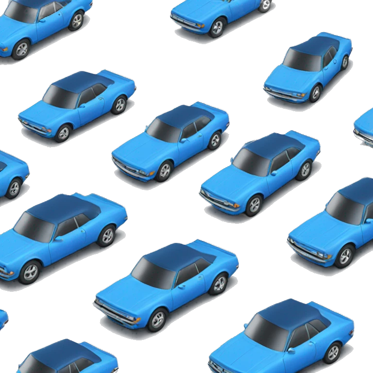 blue car emoji