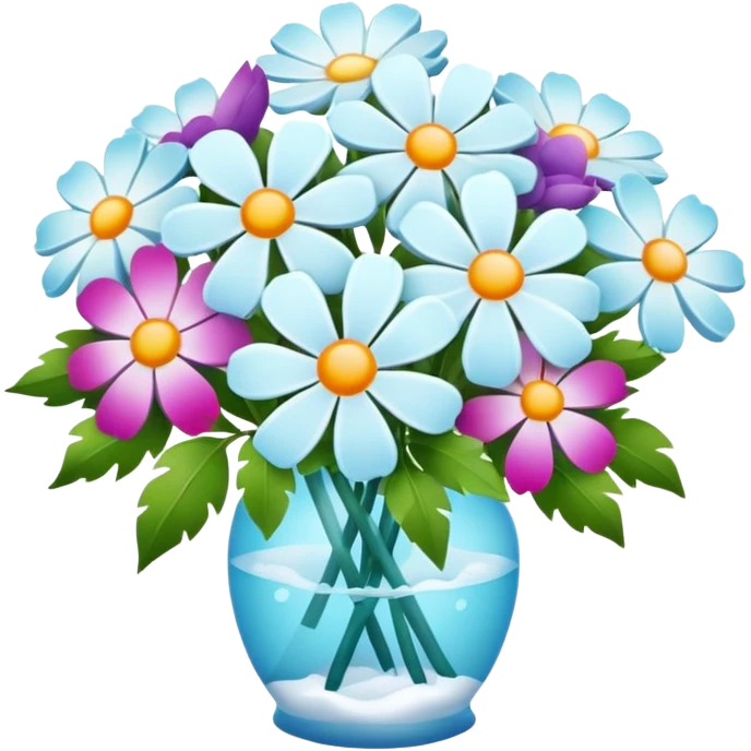 artic flowers bouquet   emoji
