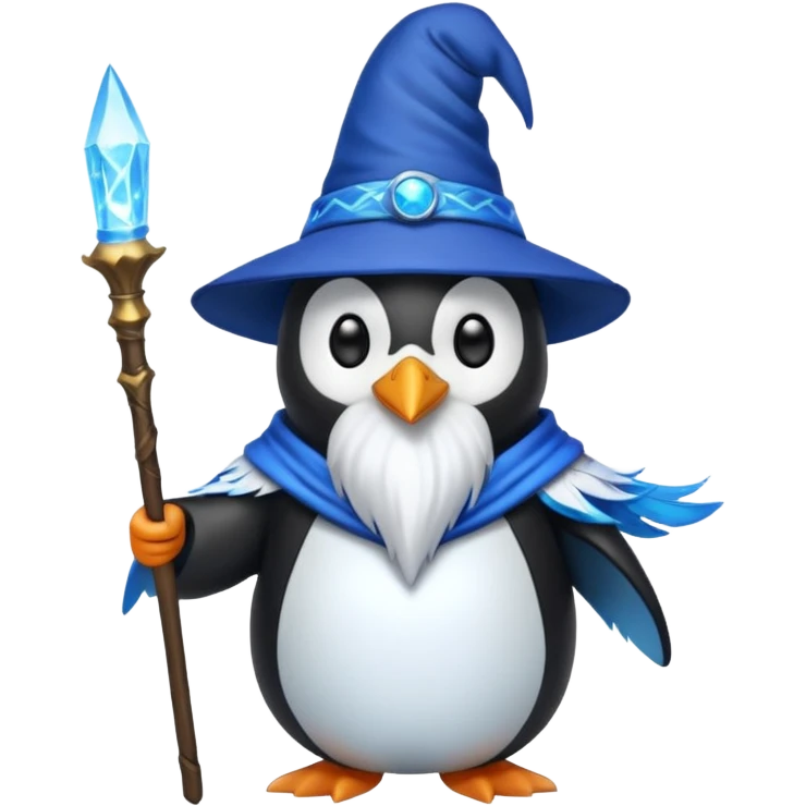 Penguin Wizard emoji