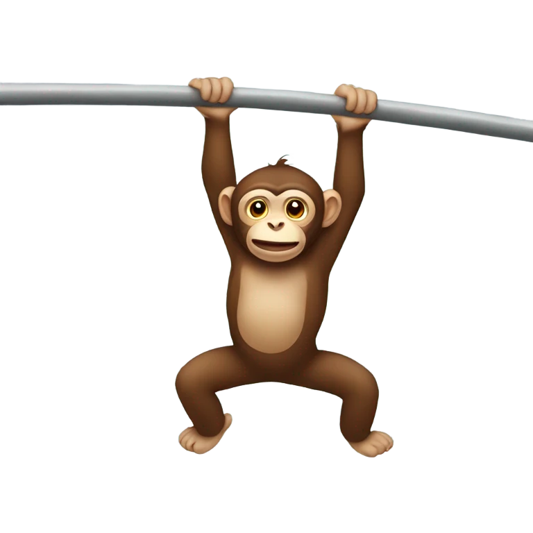 Monkey on bars emoji