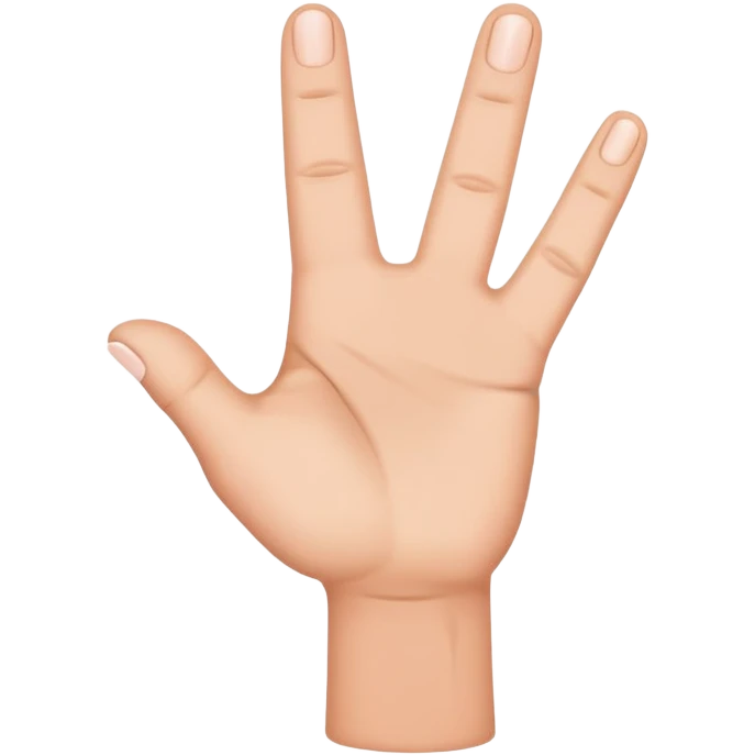 Hand making an L emoji