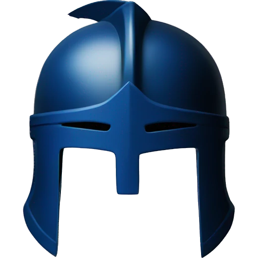 Spartan blue helmet emoji
