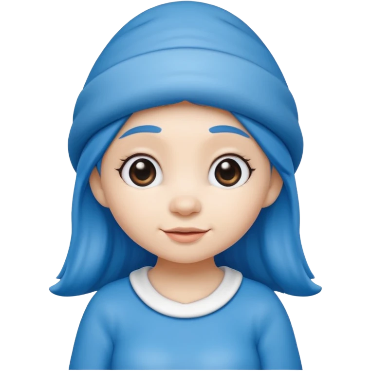 girl smurf  emoji