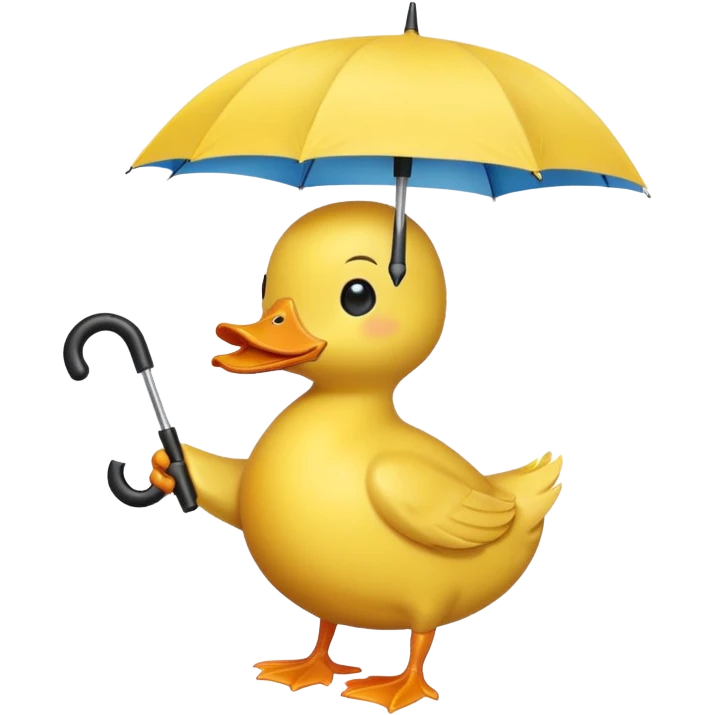 duck with umbrella emoji