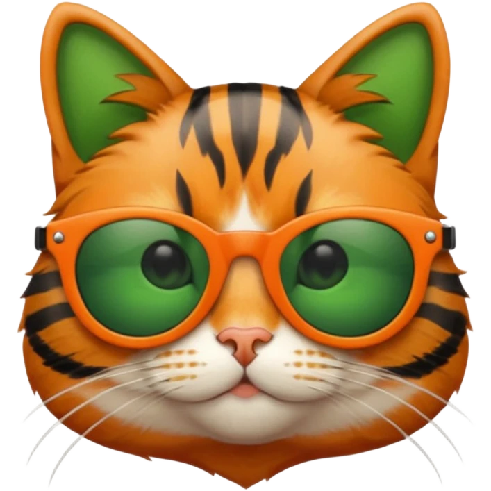 Cat wearing sunglasses emoji