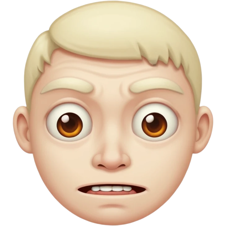Ugly face emoji