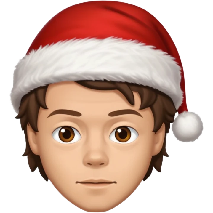 Harry styles with santa hat emoji