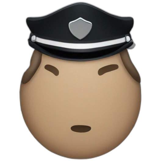Thin blue line emoji