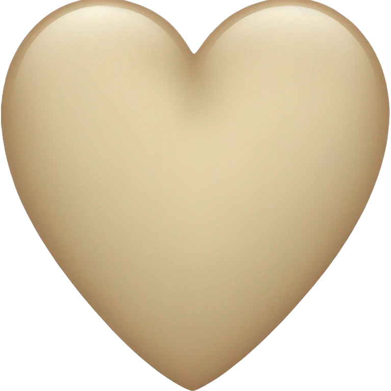 beige heart emoji