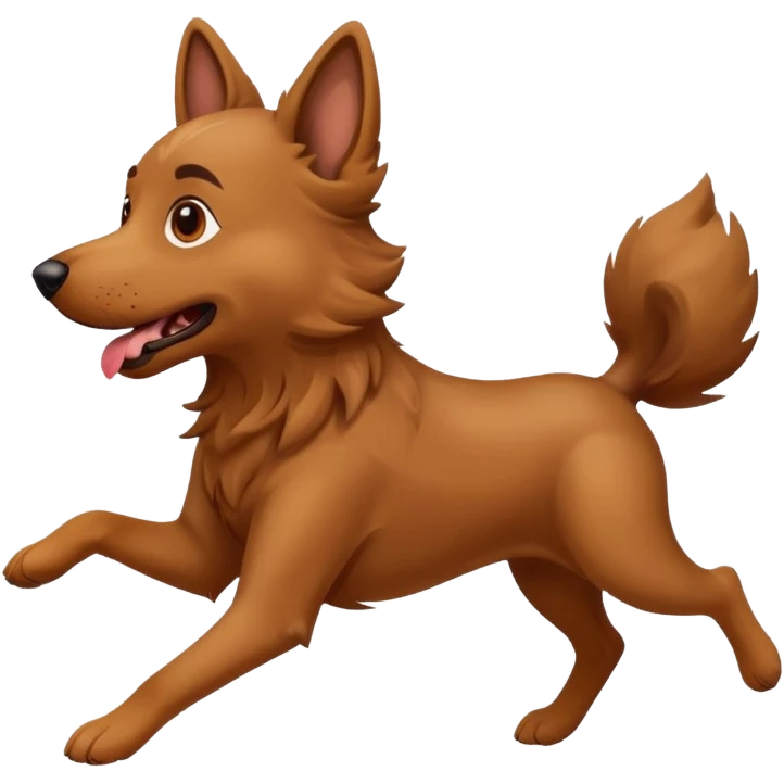 crazy dog running around everywhere emoji