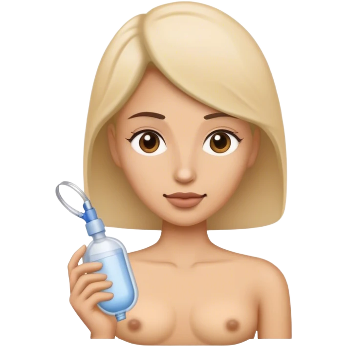 Woman with a stoma bag emoji