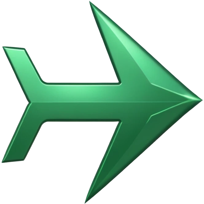 a green pointing arrow emoji