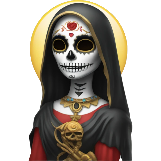 The statue of Santa Muerta, Goddess of Death. emoji