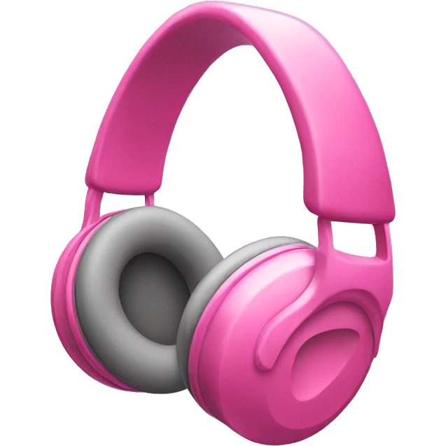 Pink headphones  emoji
