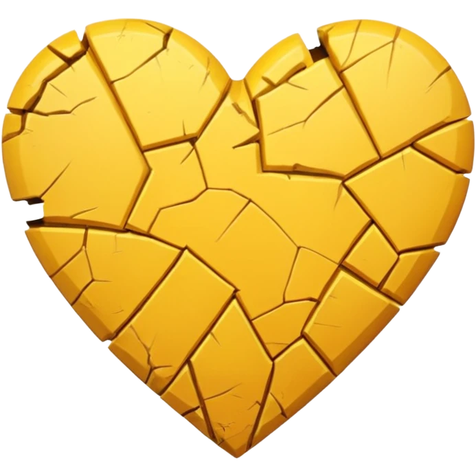 Yellow heart broked emoji