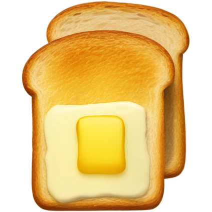 toast with butter and honey on  emoji