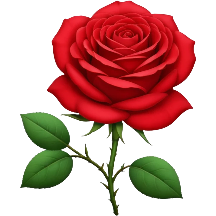 Red rose emoji