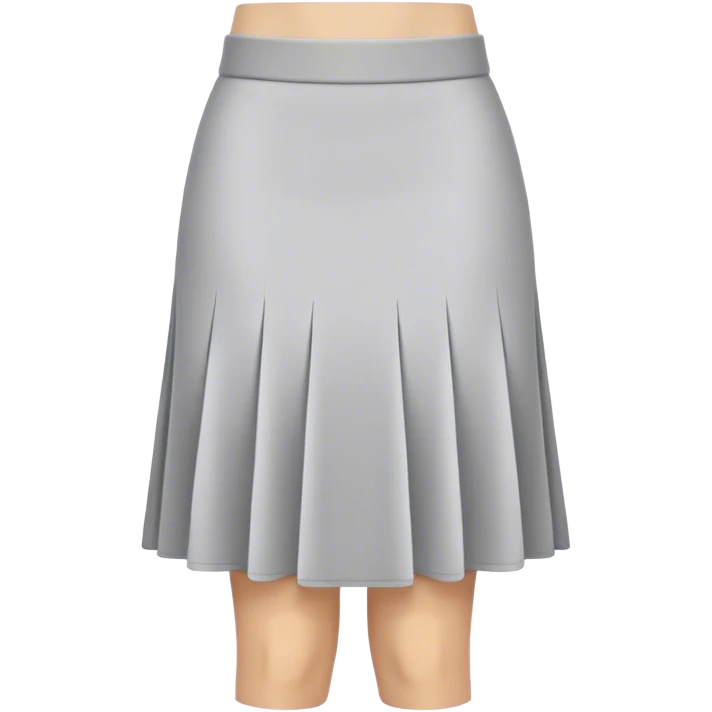 A stylish skirt emoji, knee-length, smooth fabric, simple and modern design, in any color — perfect for casual or chic looks. emoji